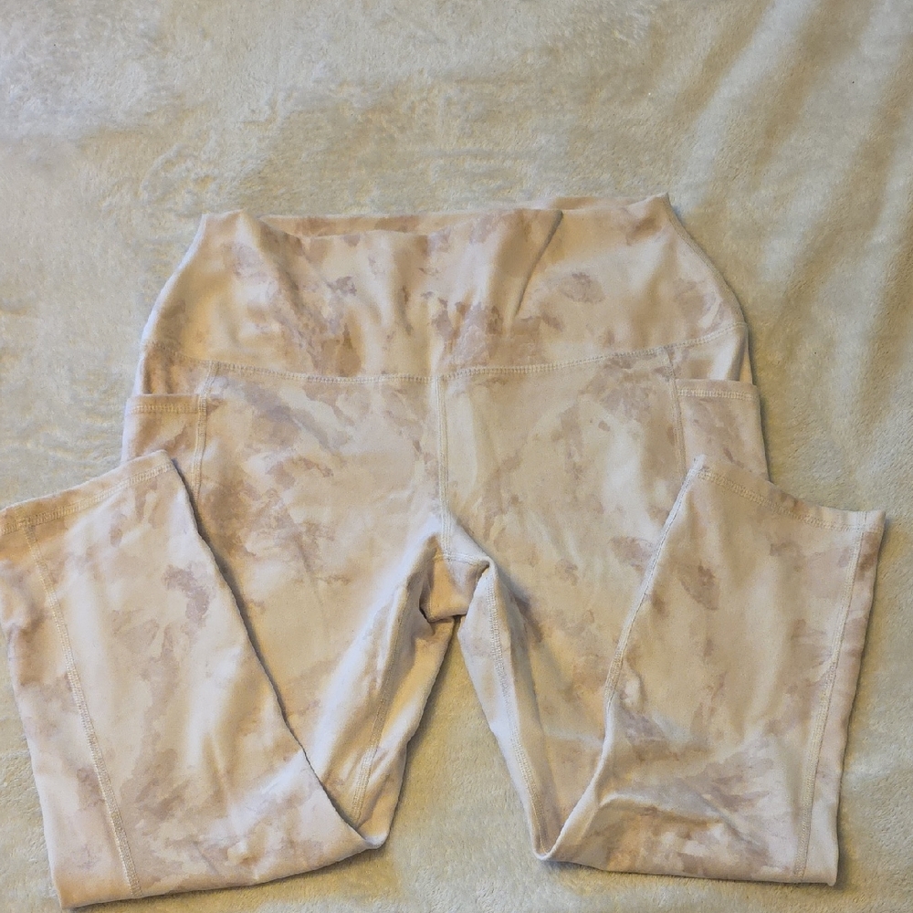 RBX Tan Camouflage Leggings Capri